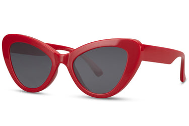 Heart-shaped sunglasses with pink lenses